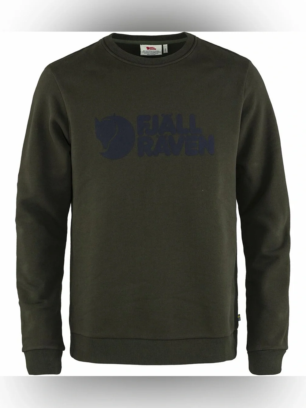 Fjallraven Logo Sweater ‘Deep Forest’ 100% Organic Cotton Sweatshirt - Men’s L